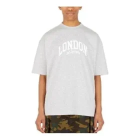 Πολυτελές T-shirt «City London» με μεσαία εφαρμογή «Grey» 612966TLVG51380