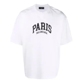 Πολυτελές T-shirt «City Paris» με μέτρια εφαρμογή «Λευκό» 612966TLVL79040