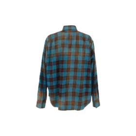 Πουκάμισο φλάνελ με καρό μοτίβο, oversized, μακρυμάνικο “Blue Red” 715030TMM116305