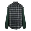 Πουκάμισο φλάνελ με καρό πάνελ “Green” 658936TCM013064