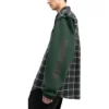 Πουκάμισο φλάνελ με καρό πάνελ “Green” 658936TCM013064