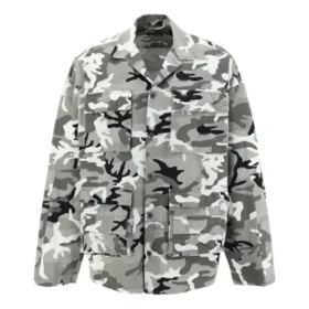 Πουκάμισο με καμουφλάζ τύπωμα “Grey” 681008TLL721262