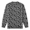 Πουλόβερ Balenciaga Paris Intarsia με μοτίβο σε όλη την επιφάνεια «Μαύρο-Λευκό» 599826T31701070