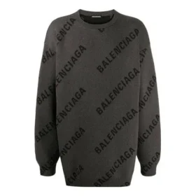 Πουλόβερ με πλεκτό λογότυπο Intarsia “Grey” 625970T31781262