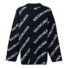 Πουλόβερ με πλεκτό λογότυπο Intarsia “Μαύρο” 623283T15674177