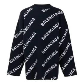 Πουλόβερ με πλεκτό λογότυπο Intarsia “Μαύρο” 623283T15674177