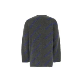 Πουλόβερ με πλεκτό λογότυπο Intarsia «Σκούρο γκρι» 623283T15671035
