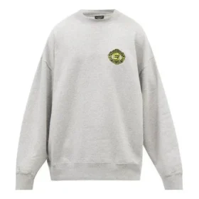 Πουλόβερ με στρογγυλό λαιμό και λογότυπο Sporty B Crest «Grey» 671125TLV601300