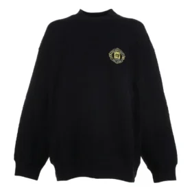 Πουλόβερ με στρογγυλό λαιμό και λογότυπο Sporty B Crest “Μαύρο” 671125TLV60-1000