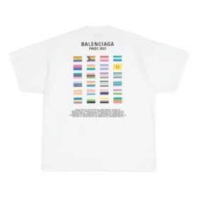 Pride 22 Φαρδύ βαμβακερό T-shirt «Λευκό Μαύρο» 694576TMVO20904