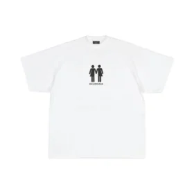 Pride 22 Φαρδύ βαμβακερό T-shirt «Λευκό Μαύρο» 694576TMVO20904