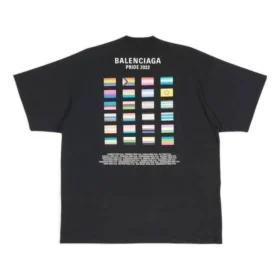Pride 22 Oversized βαμβακερό T-shirt “Black White” 694576TMVO21070