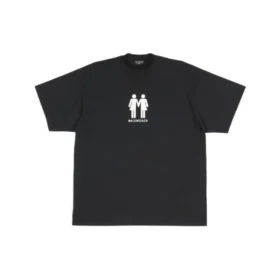 Pride 22 Oversized βαμβακερό T-shirt “Black White” 694576TMVO21070