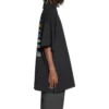 Pride 22 Oversized βαμβακερό T-shirt “Black White” 694576TMVO21070