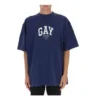 Pride T-shirt, φαρδιά εφαρμογή, «Navy» 651795TLV938561