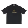 Qixi Crest T-shirt με μέτρια εφαρμογή “Μαύρο” 612966TMVL41075