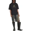 Qixi Crest T-shirt με μέτρια εφαρμογή “Μαύρο” 612966TMVL41075