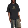 Qixi Crest T-shirt με μέτρια εφαρμογή “Μαύρο” 612966TMVL41075