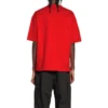 Qixi Crest T-shirt με μέτρια εφαρμογή “Red” 612966TMVL46971