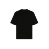 Ρετρό φαρδύ σχέδιο με κοντό μανίκι, μαύρο 620941TIV791000