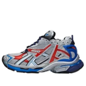 Runner Sneakers “Γκρι Μπλε Κόκκινο Πλέγμα και Νάιλον” 677403W3RB61264