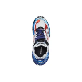 Runner Sneakers “Γκρι Μπλε Κόκκινο Πλέγμα και Νάιλον” 677403W3RB61264