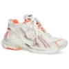 Runner Sneakers “Λευκό Φλουο Πορτοκαλί Πλέγμα και Νάιλον” 677402W3RBM9770