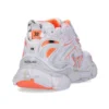 Runner Sneakers “Λευκό Φλουο Πορτοκαλί Πλέγμα και Νάιλον” 677402W3RBM9770