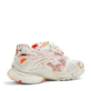 Runner Sneakers “Λευκό Φλουο Πορτοκαλί Πλέγμα και Νάιλον” 677403W3RBM9770