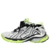 Runner Sneakers “Λευκό, Μαύρο και Νεον Κίτρινο, Πλέγμα και Νάιλον” 677403W3RBP1093