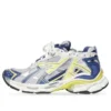 Runner Sneakers “Λευκό Μπλε Κίτρινο Πλέγμα και Νάιλον” 677403W3RB59174