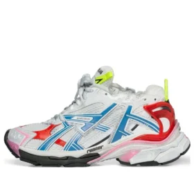 Runner Sneakers “Λευκό Μπλε Κόκκινο Πλέγμα και Νάιλον” 677403W3RB69645