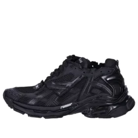 Runner Sneakers «Μαύρο ματ πλέγμα και νάιλον» 677403W3RBT1000