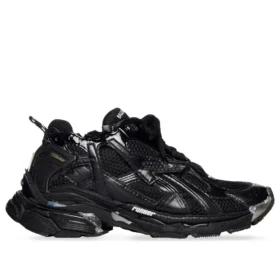 Runner Sneakers “Μαύρο πλέγμα και νάιλον με διαφανή πολύχρωμη διακόσμηση” 677402W3RB11000