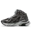 Runner Sneakers με ψηλό στέλεχος «Γκρι νάιλον με υφή σουέτ» 695764W3RH31891