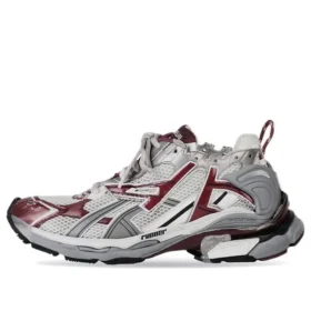 Runner Sneakers «Μπορντό, Γκρι, Λευκό, Πλέγμα και Νάιλον» 677403W3RB39069