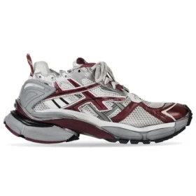 Runner Sneakers «Μπορντό, Γκρι, Λευκό, Πλέγμα και Νάιλον» 677403W3RB39069