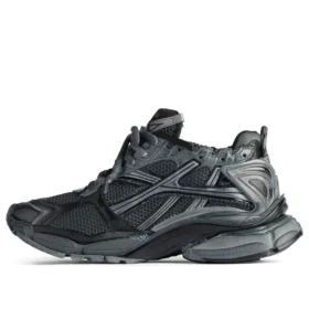 Runner Sneakers “Σκούρο γκρι και μαύρο πλέγμα και νάιλον” 677403W3RBR1515