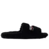 Σαγιονάρες με γούνα «Black» 654261W2DO11096