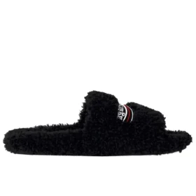 Σαγιονάρες με γούνα «Black» 654261W2DO11096