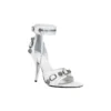 Σανδάλια Cagole 110mm «White Arena Lambskin» 743057WAD4E9081