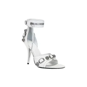 Σανδάλια Cagole 110mm «White Arena Lambskin» 743057WAD4E9081