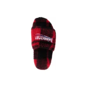 Σανδάλια με γούνα «Fake Fur Red Black» 654261W2F21