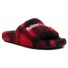Σανδάλια με γούνα «Fake Fur Red Black» 654261W2F21