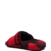 Σανδάλια με γούνα «Fake Fur Red Black» 654261W2F21