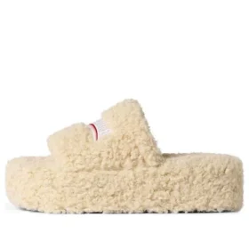 Σανδάλια με πλατφόρμα και γούνα “Beige” 762826W2DO19796