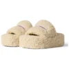 Σανδάλια με πλατφόρμα και γούνα “Beige” 762826W2DO19796