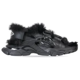 Σανδάλια Track «Fake Fur Black» 668560W3CQ31000