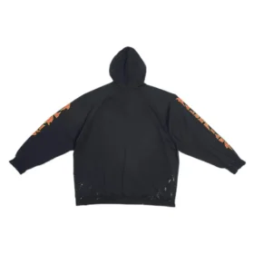 SBalenciaga Φούτερ με κουκούλα Metallica Oversized Fit “Black Orange” 697879TMV891055