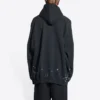 SBalenciaga Φούτερ με κουκούλα Metallica Oversized Fit “Black Orange” 697879TMV891055